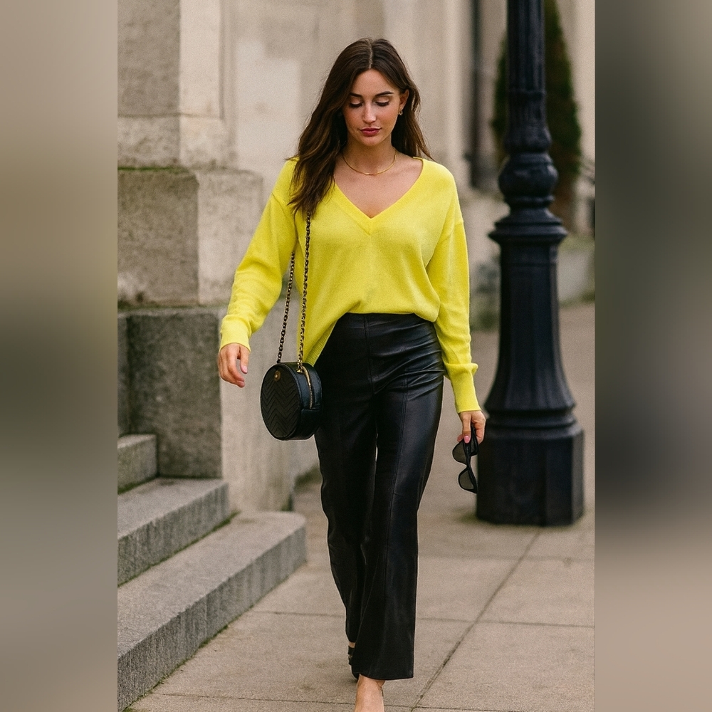 Zara Faux Leather Black Pants
